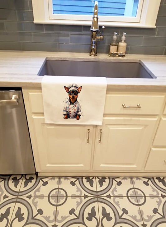 Miniature Pinscher Chef Kitchen Towel Set of 2 - One Color / One Size - Home & Garden - Home Textile - Towels