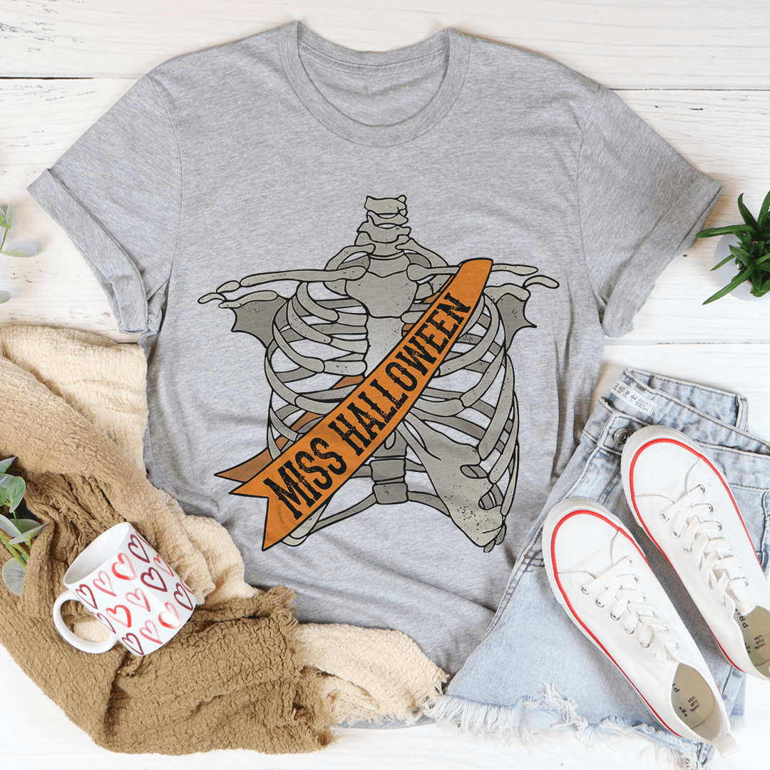 Miss Halloween T-Shirt - Athletic Heather / S - Women’s Fashion - Women’s Clothing - Tops & Tees - T-Shirts