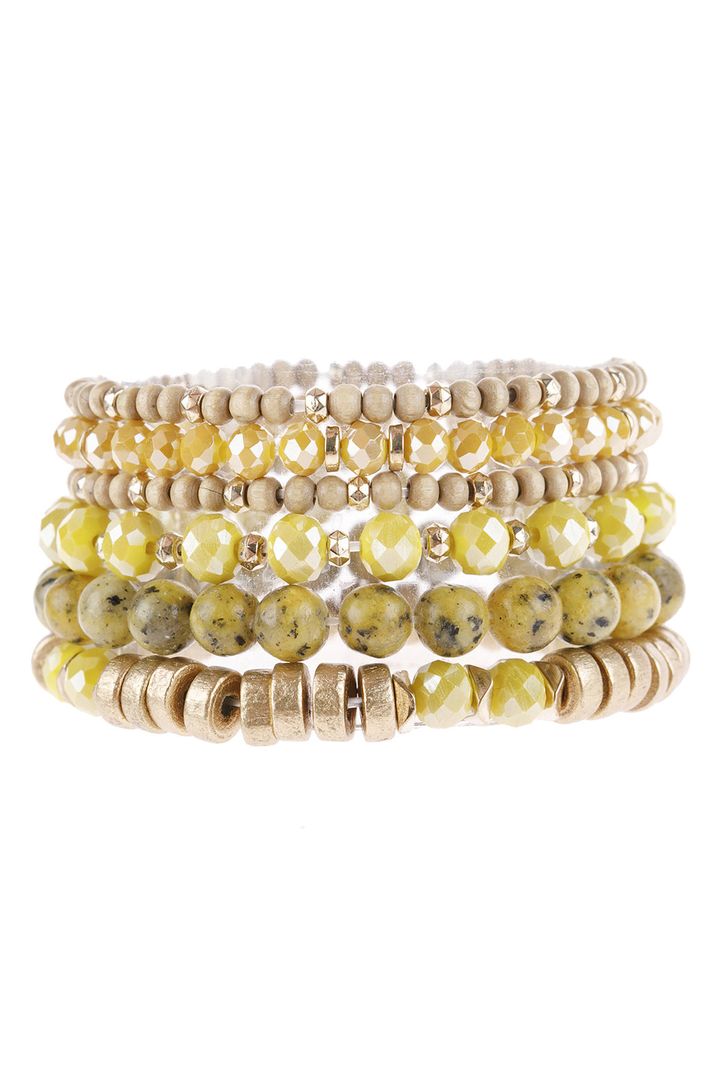 Mix Stackable Charm Bracelet - MUSTARD - Jewelry & Accessories - Bracelets & Bangles - Charm Bracelets