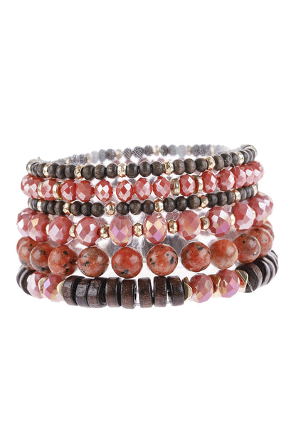 Mix Stackable Charm Bracelet - RED - Jewelry & Accessories - Bracelets & Bangles - Charm Bracelets