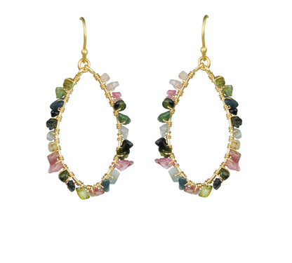 Mixed Tourmaline Earrings - One Color / One Size - Jewelry & Accessories - Earrings