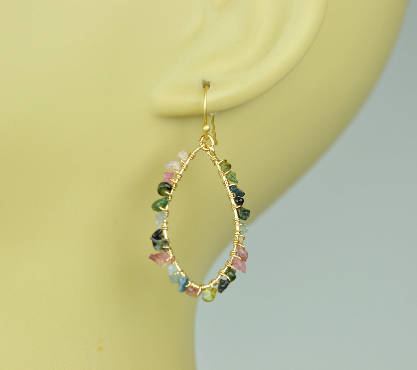 Mixed Tourmaline Earrings - One Color / One Size - Jewelry & Accessories - Earrings