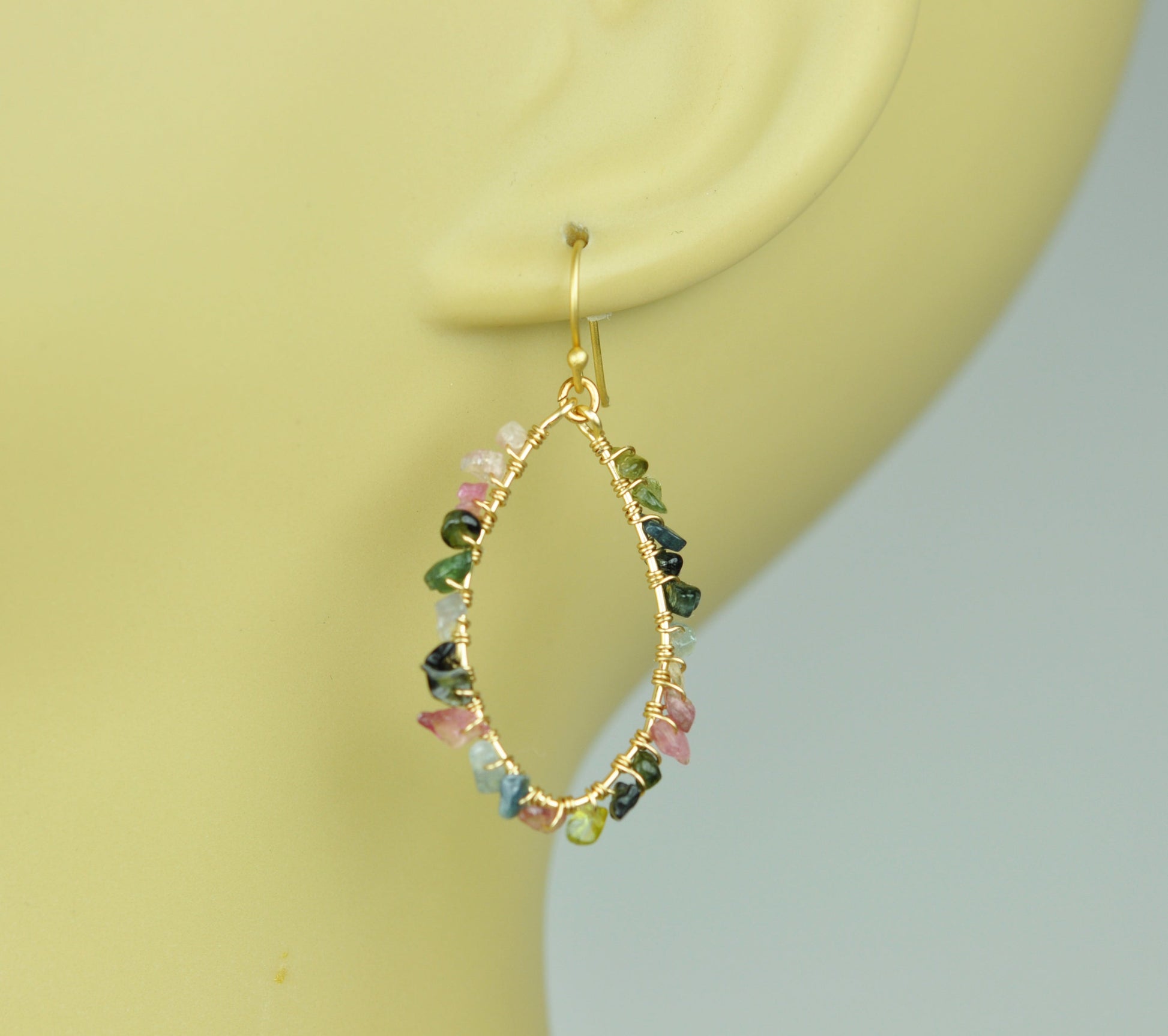 Mixed Tourmaline Earrings - One Color / One Size - Jewelry & Accessories - Earrings