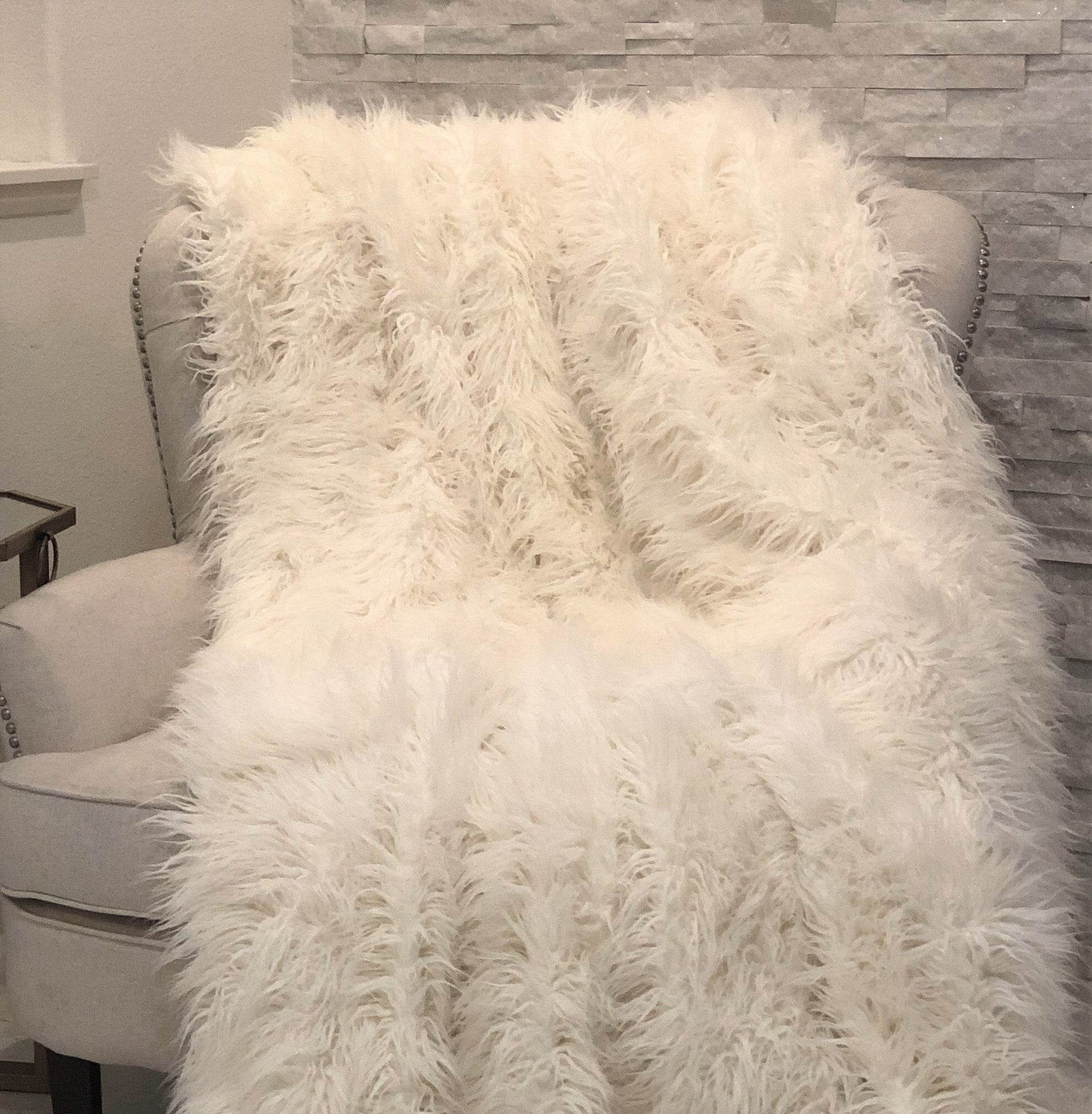 Mongolian Faux Fur Luxury Throw Blanket - Home & Garden - Home Textile - Bedding