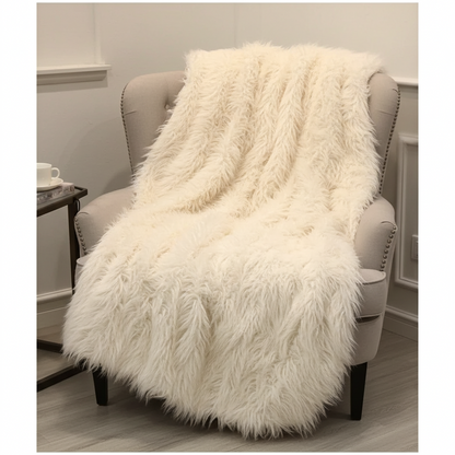 Mongolian Faux Fur Luxury Throw Blanket - Home & Garden - Home Textile - Bedding