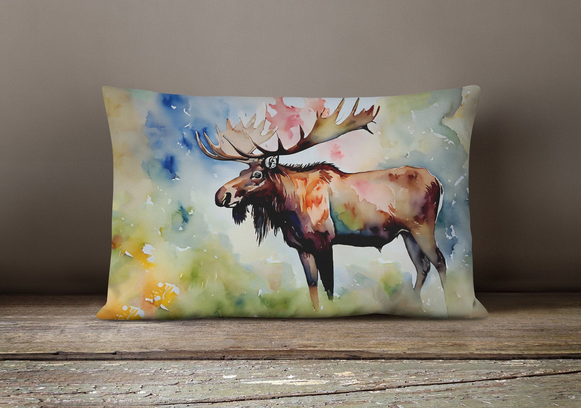 Moose Throw Pillow - One Color / One Size - Home & Garden - Home Textile - Pillows