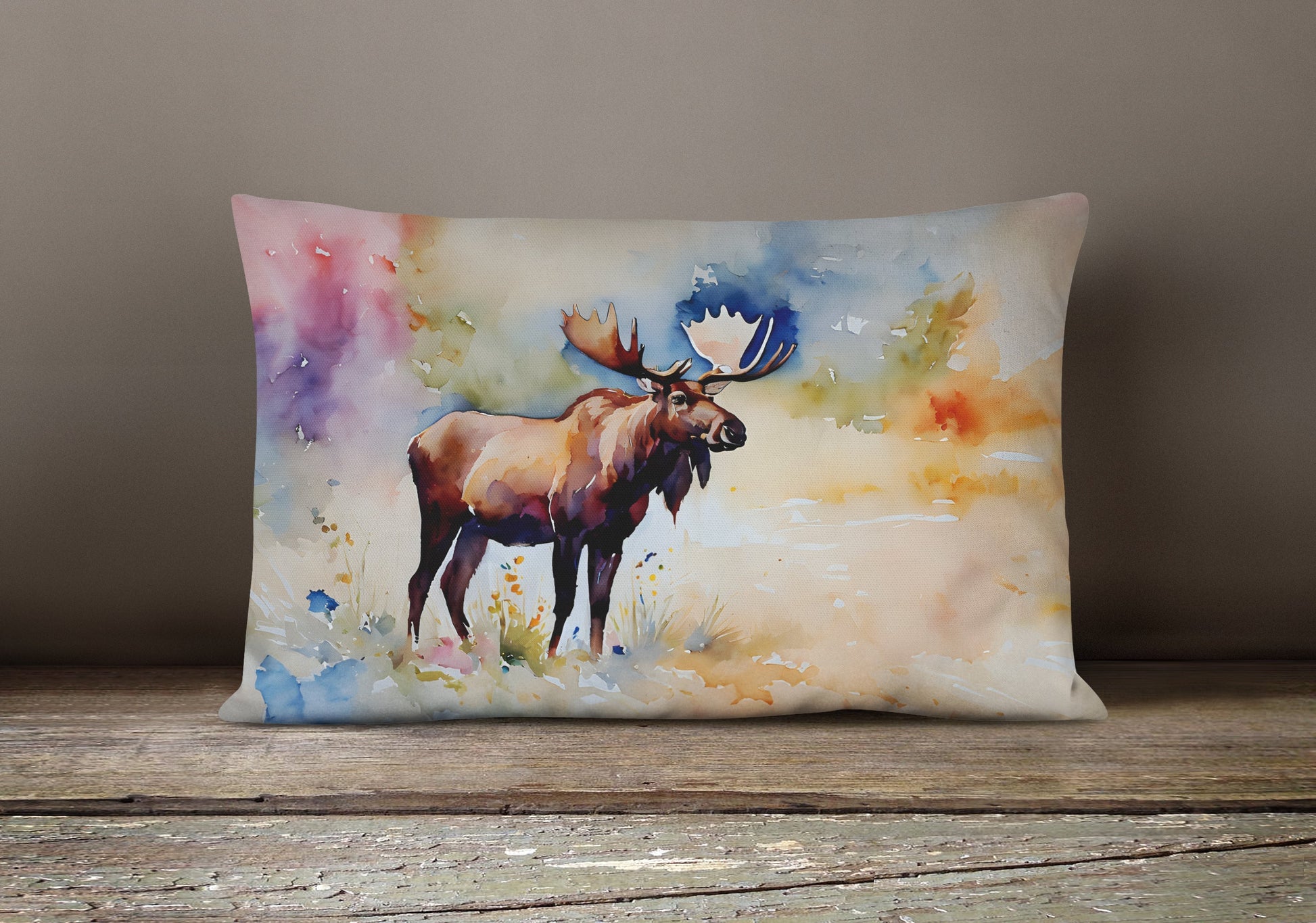 Moose Throw Pillow - One Color / One Size - Home & Garden - Home Textile - Pillows