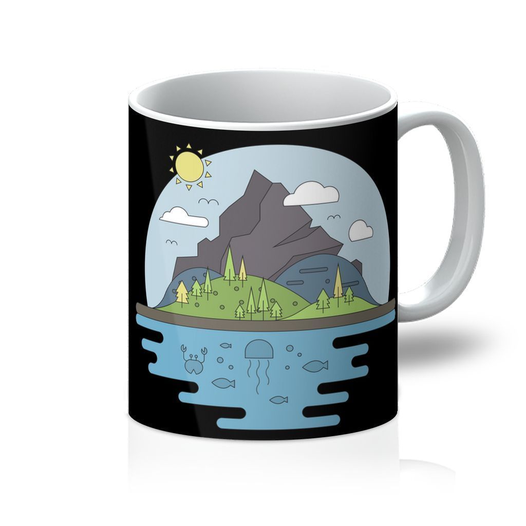 Mountains World II Mug - One Color / One Size - Home & Garden - Kitchen Dining & Bar - Drinkware