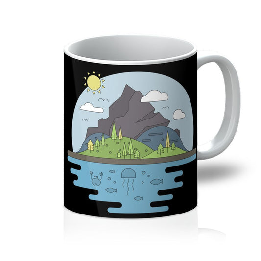 Mountains World II Mug - One Color / One Size - Home & Garden - Kitchen Dining & Bar - Drinkware