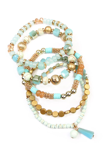 Multibeads Stretch Bracelet - Jewelry & Accessories - Bracelets & Bangles - Charm Bracelets