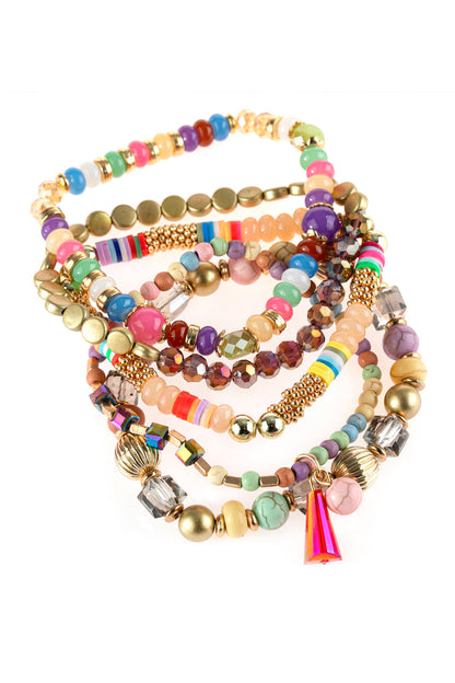 Multibeads Stretch Bracelet - Jewelry & Accessories - Bracelets & Bangles - Charm Bracelets