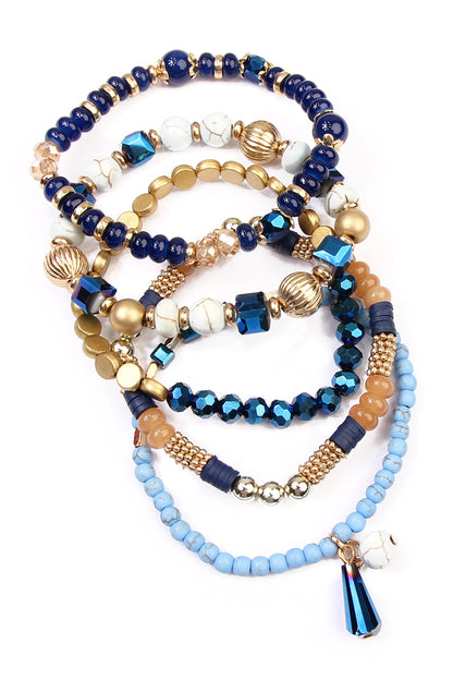 Multibeads Stretch Bracelet - Jewelry & Accessories - Bracelets & Bangles - Charm Bracelets