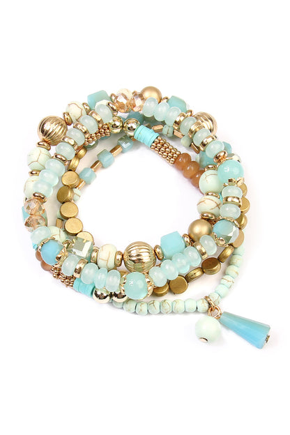 Multibeads Stretch Bracelet - Jewelry & Accessories - Bracelets & Bangles - Charm Bracelets