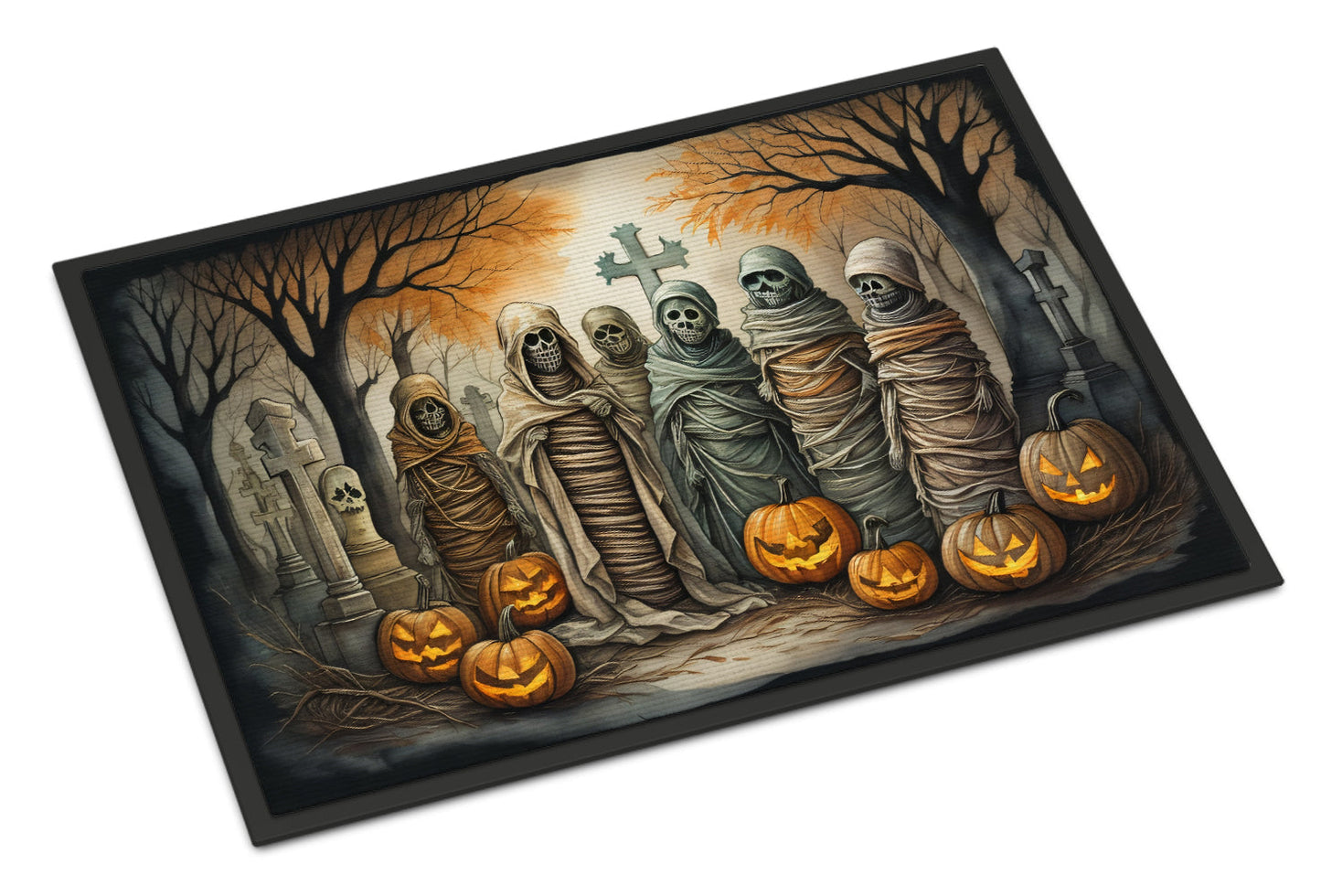 Mummies Spooky Halloween Doormat - One Color / One Size - Home & Garden - Home Textile - Carpets & Rugs