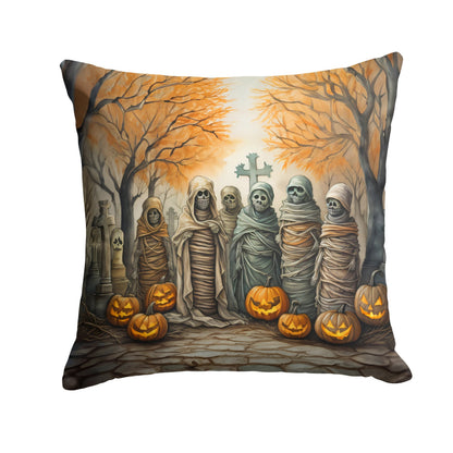 Mummies Spooky Halloween Throw Pillow - One Color / One Size - Home & Garden - Home Textile - Pillows