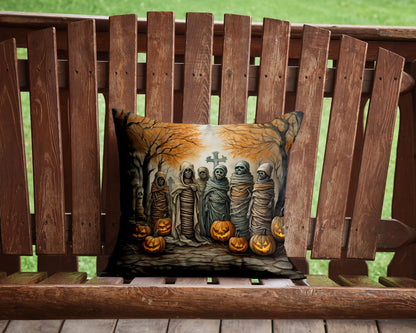 Mummies Spooky Halloween Throw Pillow - One Color / One Size - Home & Garden - Home Textile - Pillows