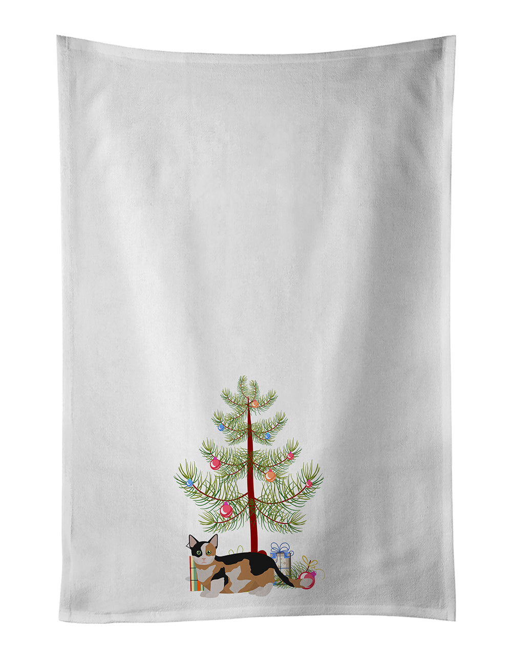 Munchkin Cat Christmas Kitchen Towel Set of 2 - One Color / One Size - Home & Garden - Home Textile - Towels