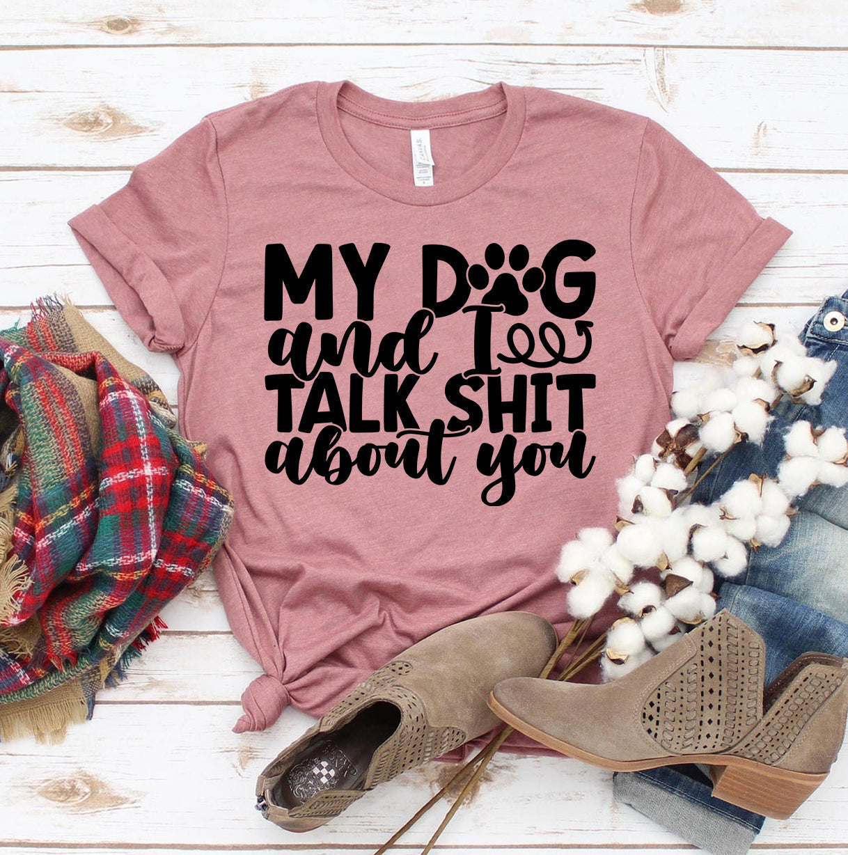 My Dog and I Talk Shit About You T-Shirt - Women’s Fashion - Women’s Clothing - Tops & Tees - T-Shirts
