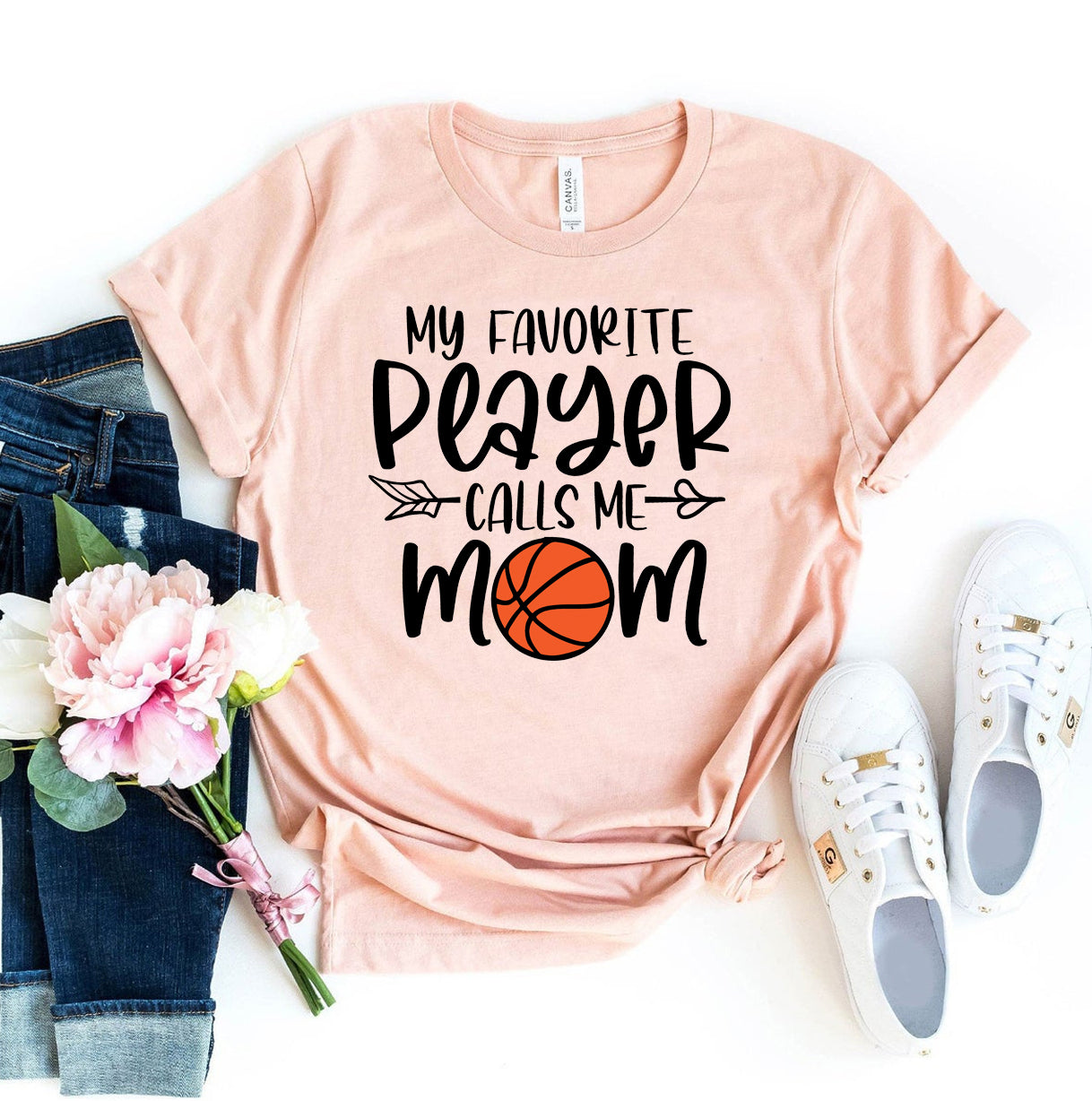 My Favorite Player Calls Me Mom T-Shirt - Women’s Fashion - Women’s Clothing - Tops & Tees - T-Shirts