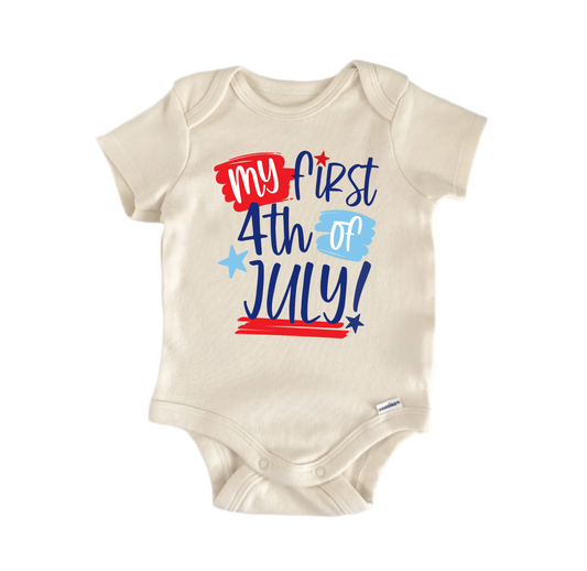 My First 4th of July July 4th Patriotic - Baby Boy Girl Clothes Bodysuit - Kids & Babies - Mother & Kids - Boys’ Baby