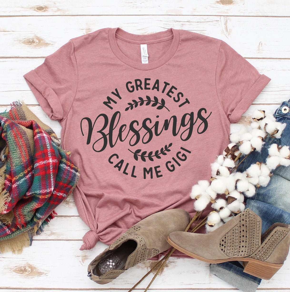 My Greatest Blessings Call Me Gigi T-Shirt - Women’s Fashion - Women’s Clothing - Tops & Tees - T-Shirts
