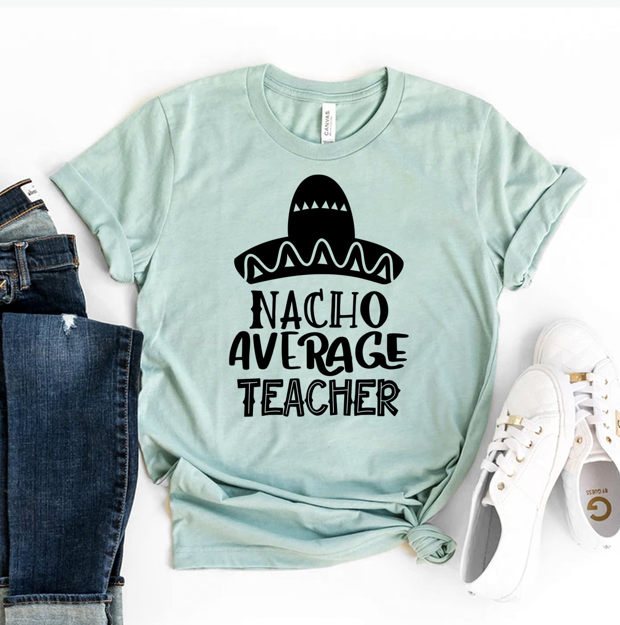 Nacho Average Teacher T-Shirt - Women’s Fashion - Women’s Clothing - Tops & Tees - T-Shirts