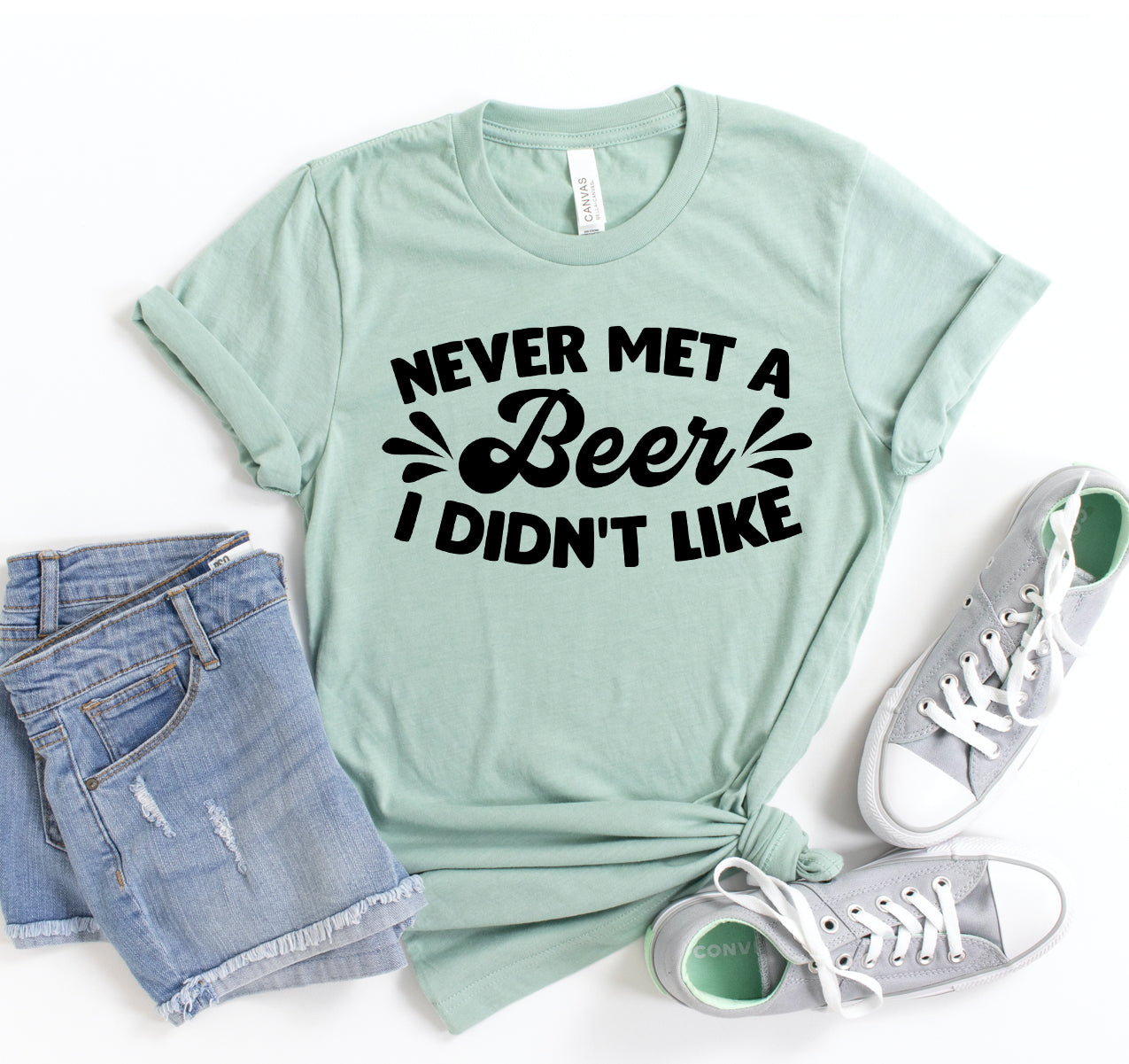 Never Met a Beer I Dont Like T-Shirt - Women’s Fashion - Women’s Clothing - Tops & Tees - T-Shirts