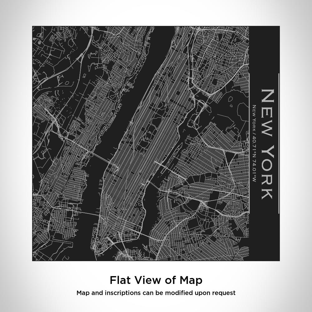 New York - New York Map Tumbler in Matte Black - Drinkware