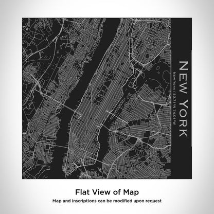 New York - New York Map Tumbler in Matte Black - Drinkware