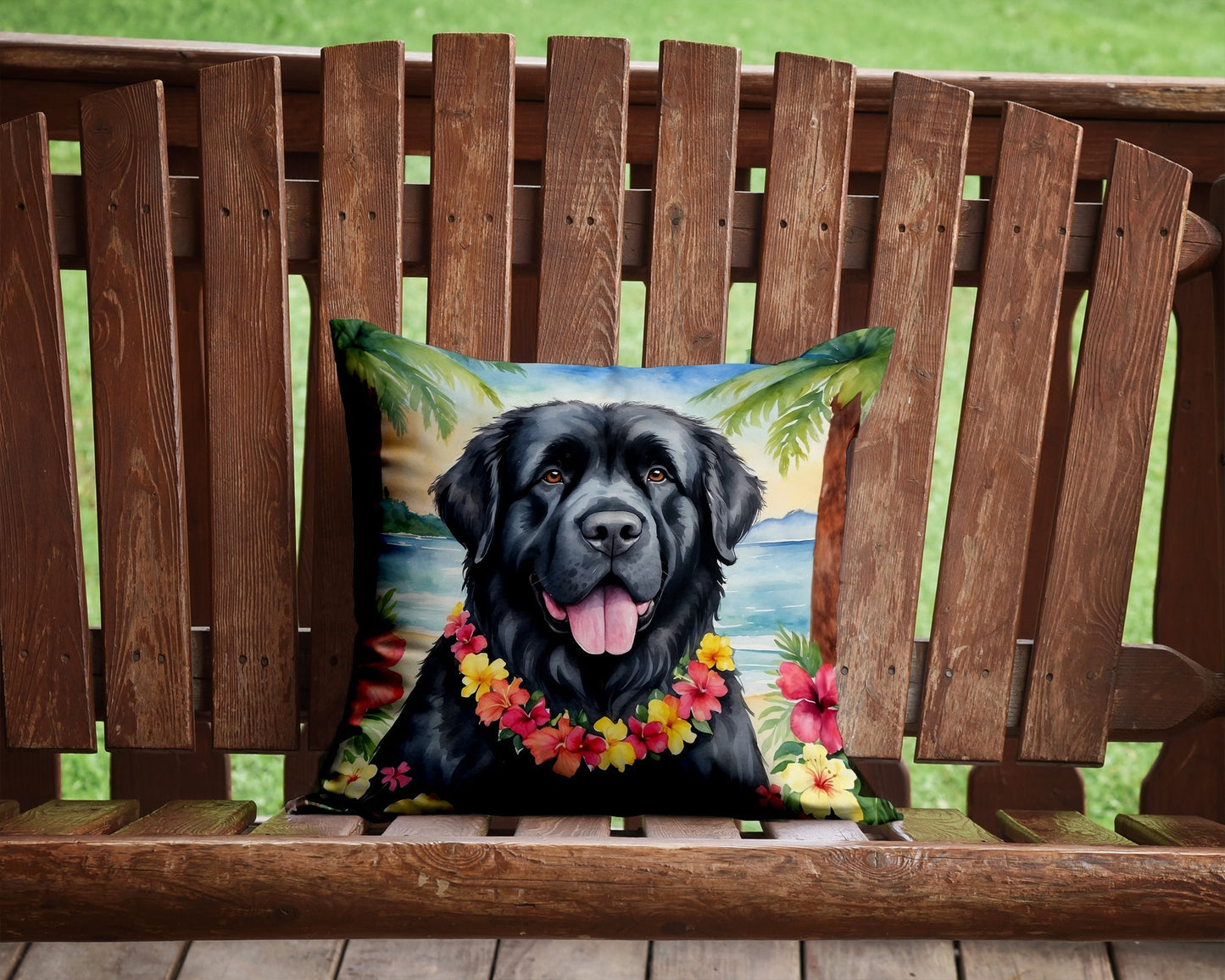Newfoundland Luau Throw Pillow - One Color / One Size - Home & Garden - Home Textile - Pillows