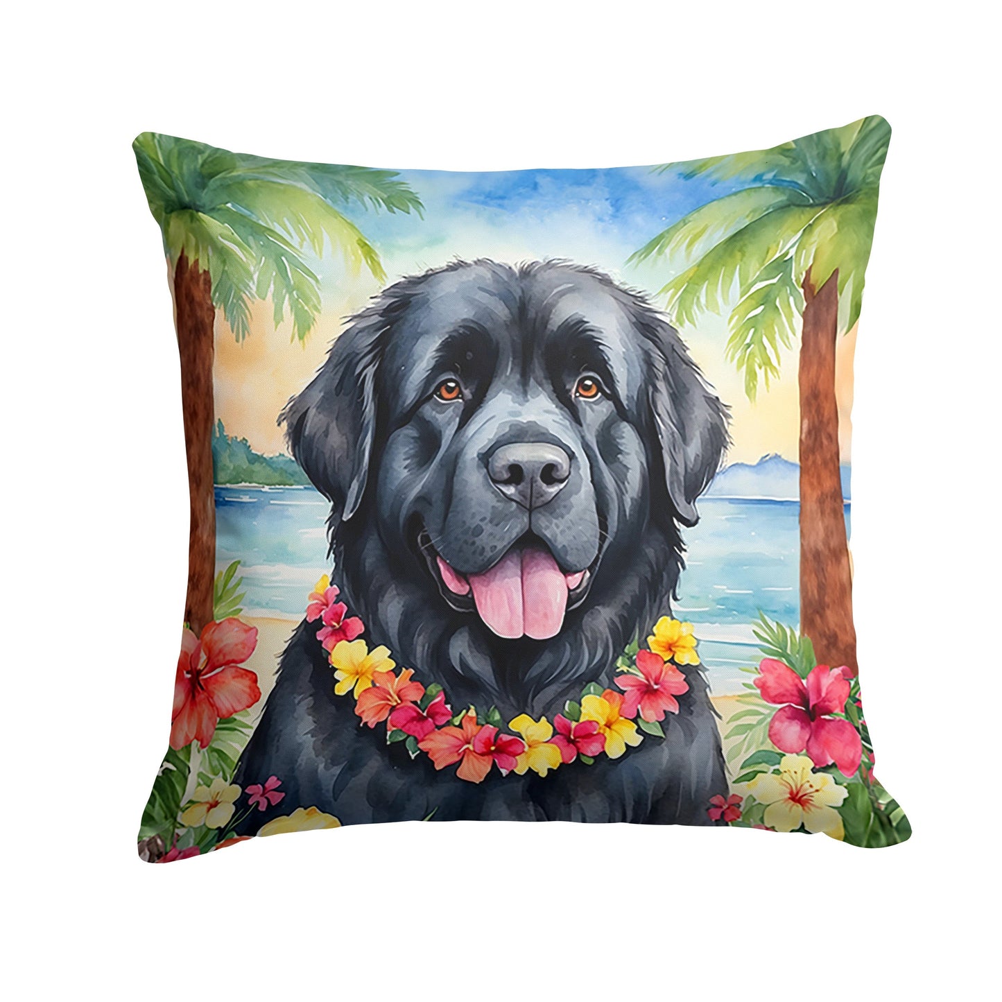 Newfoundland Luau Throw Pillow - One Color / One Size - Home & Garden - Home Textile - Pillows