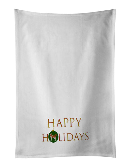 Nordic Spitz Happy Holidays Kitchen Towel Set of 2 - One Color / One Size - Home & Garden - Home Textile - Towels