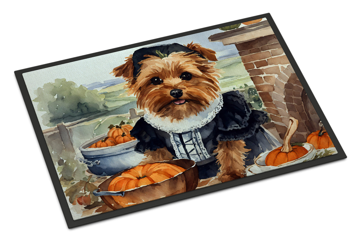 Norfolk Terrier Fall Kitchen Pumpkins Doormat - One Color / One Size - Home & Garden - Home Textile - Carpets & Rugs
