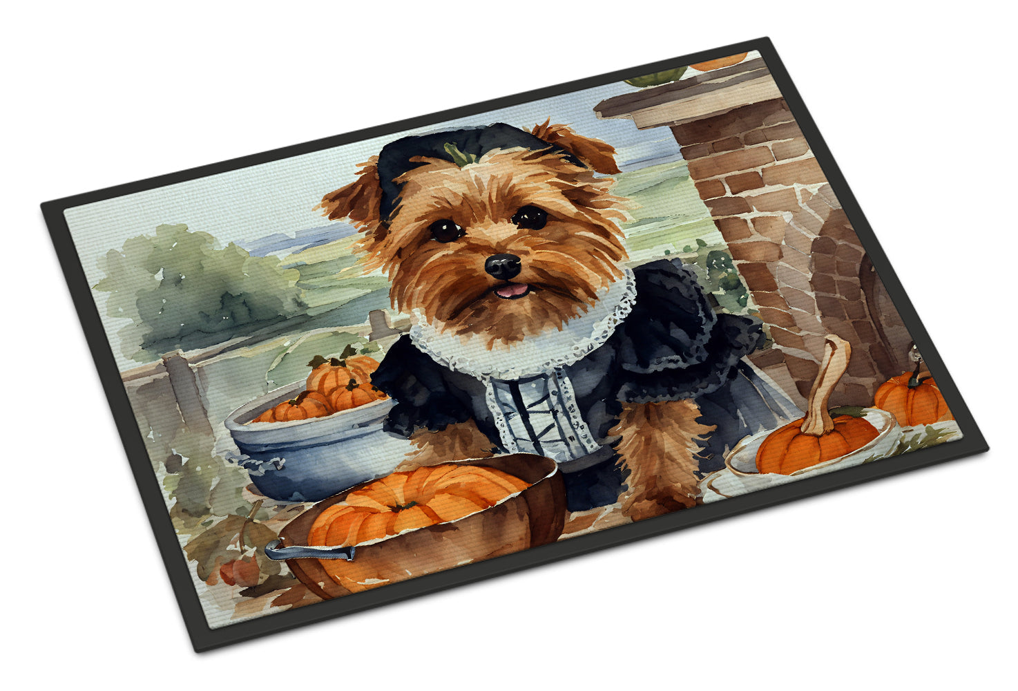 Norfolk Terrier Fall Kitchen Pumpkins Doormat - One Color / One Size - Home & Garden - Home Textile - Carpets & Rugs