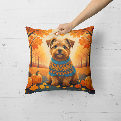 Norfolk Terrier Fall Throw Pillow - One Color / One Size - Home & Garden - Home Textile - Pillows