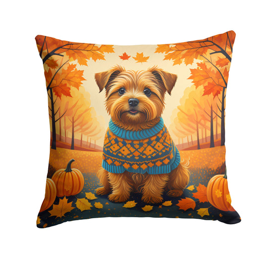 Norfolk Terrier Fall Throw Pillow - One Color / One Size - Home & Garden - Home Textile - Pillows
