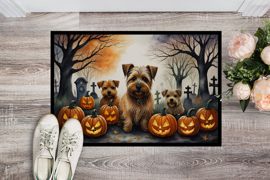 Norfolk Terrier Spooky Halloween Doormat - One Color / One Size - Home & Garden - Home Textile - Carpets & Rugs
