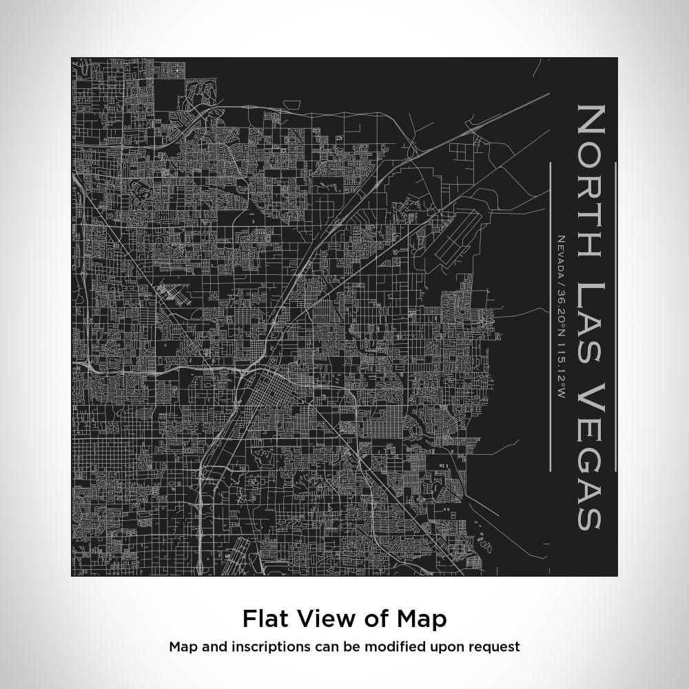 North Las Vegas - Nevada Map Tumbler in Matte Black - Drinkware