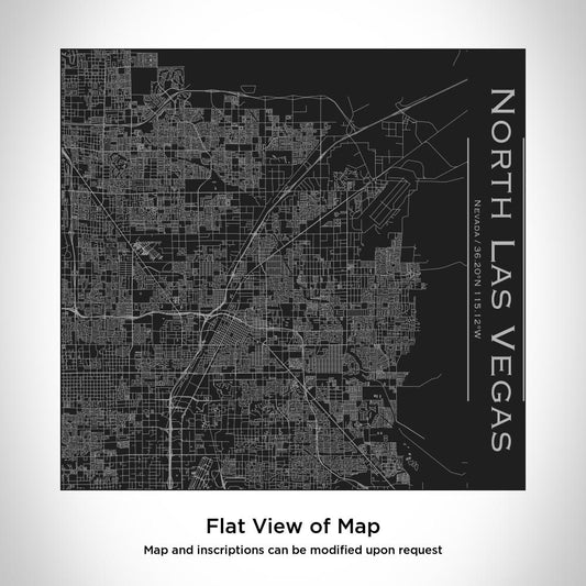 North Las Vegas - Nevada Map Tumbler in Matte Black - Drinkware