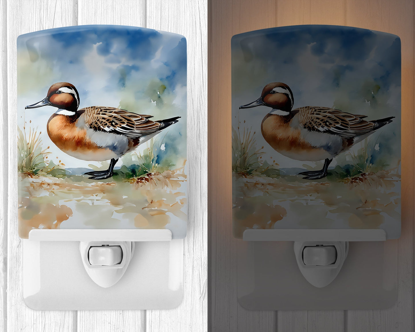 Northern Pintail Ceramic Night Light - One Color / One Size - Home & Garden - Home Improvement - Lights & Lighting