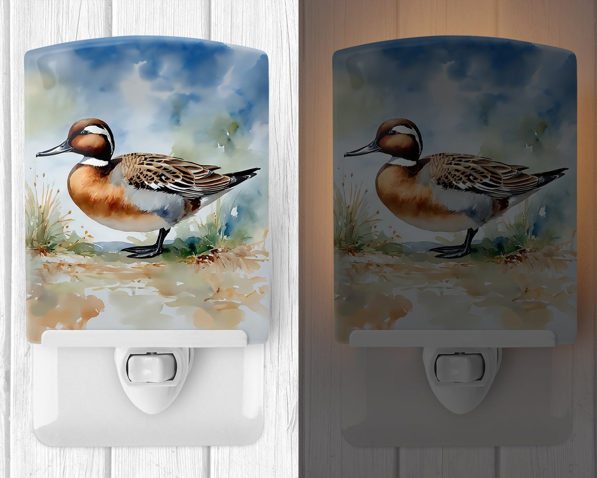 Northern Pintail Ceramic Night Light - One Color / One Size - Home & Garden - Home Improvement - Lights & Lighting