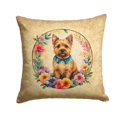 Norwich Terrier and Flowers Throw Pillow - One Color / One Size - Home & Garden - Home Textile - Pillows