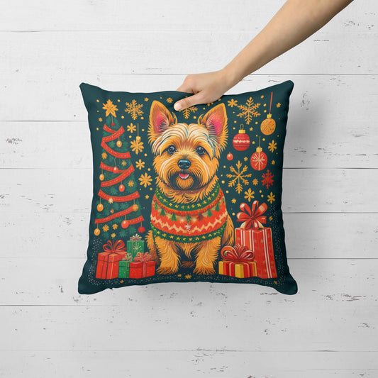 Norwich Terrier Christmas Throw Pillow - One Color / One Size - Home & Garden - Home Textile - Pillows