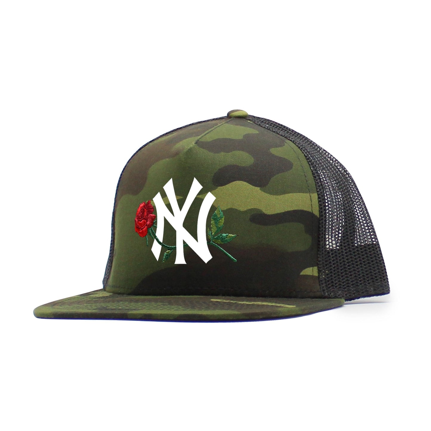 NY Rose Trucker - Men’s Fashion - Men’s Accessories - Men’s Hats - Men’s Baseball Caps