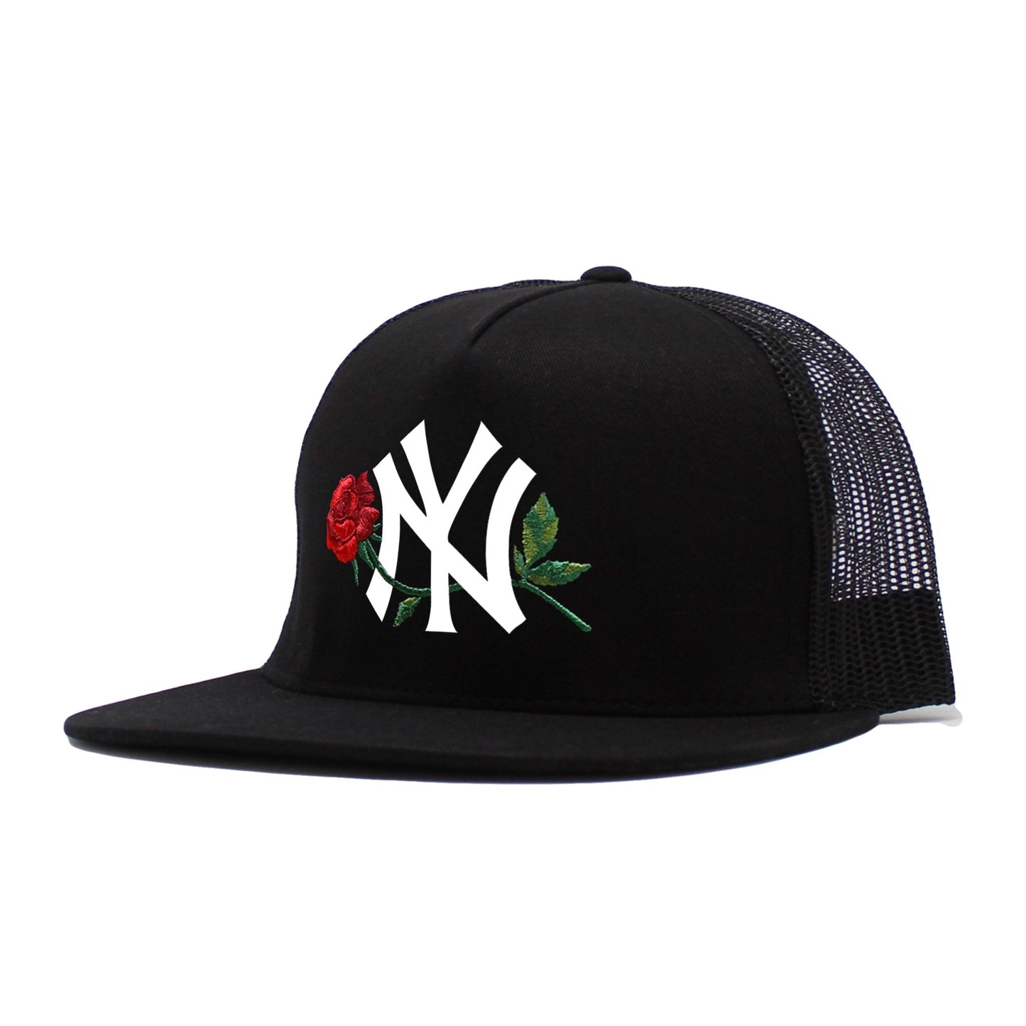 NY Rose Trucker - Men’s Fashion - Men’s Accessories - Men’s Hats - Men’s Baseball Caps