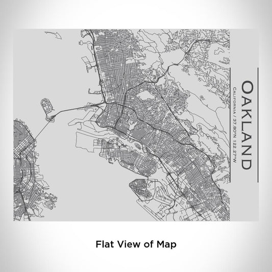 Oakland - California Map Bottle with Bamboo Top - Drinkware