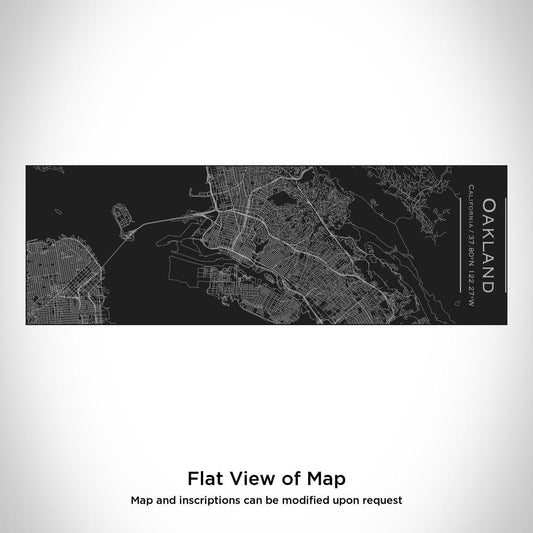 Oakland - California Map Insulated Cup in Matte Black - Drinkware