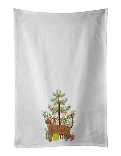 Ocicat Cat Christmas Kitchen Towel Set of 2 - One Color / One Size - Home & Garden - Home Textile - Towels