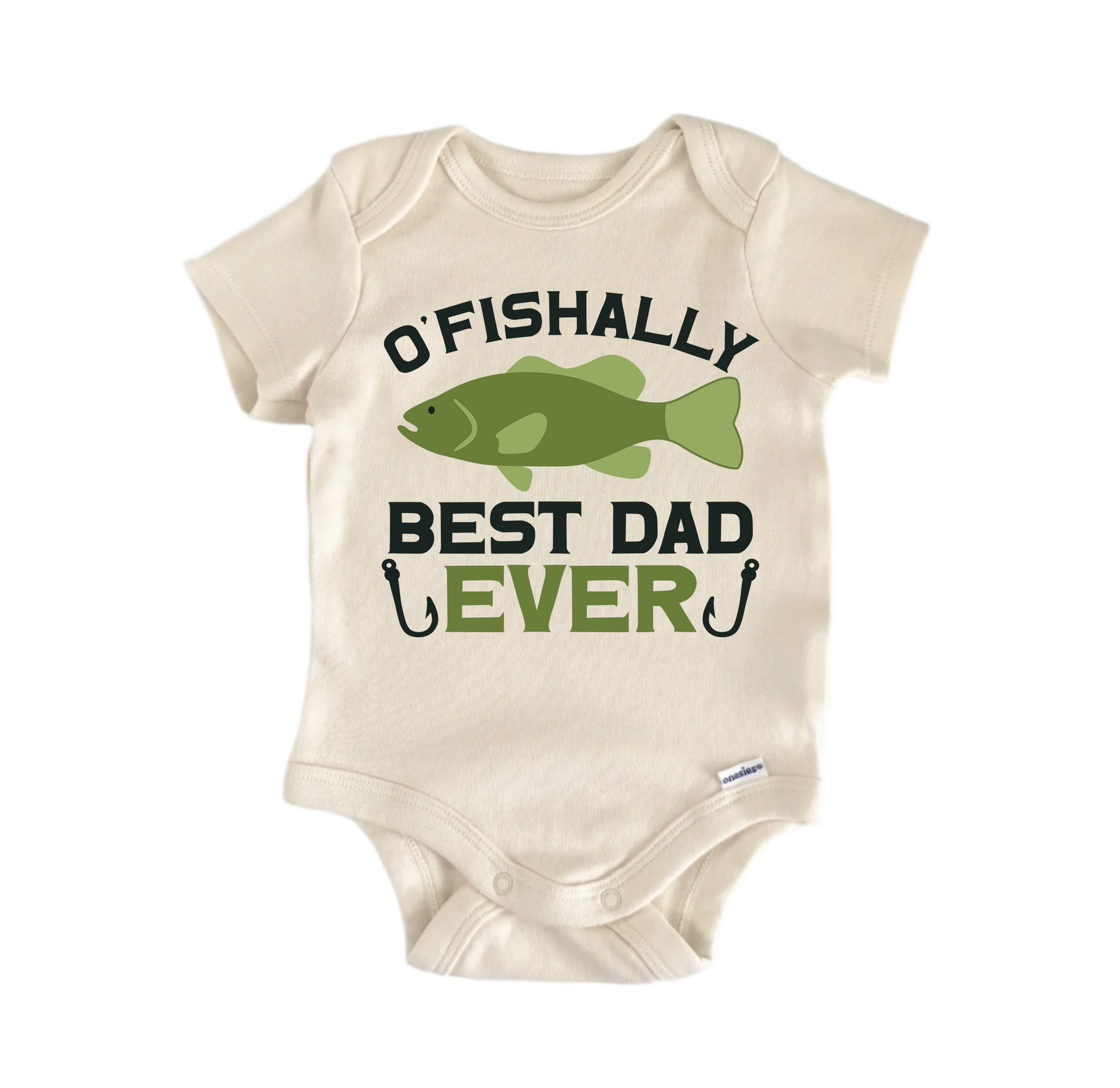 O’Fishally Best Dad Ever Father’s Day - Baby Boy Girl Bodysuit Funny Cute - Kids & Babies - Mother & Kids - Boys’ Baby
