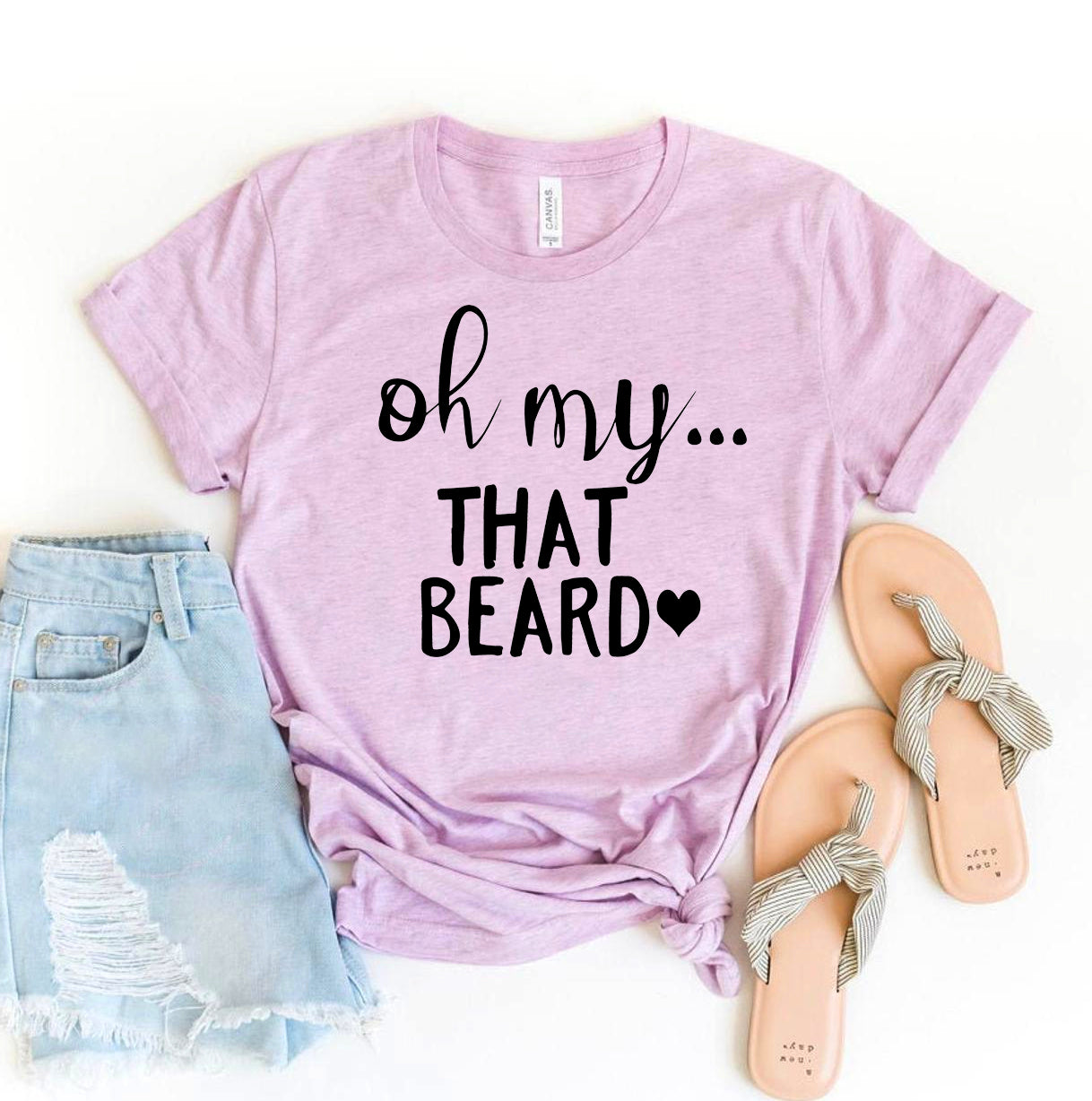 Oh My That Beard T-Shirt - Women’s Fashion - Women’s Clothing - Tops & Tees - T-Shirts